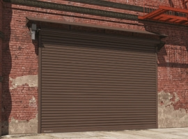 Рольворота для гаража Doorhan (шхв) 3600х2050, накладной монтаж, RH77, коричневая, автоматическое управление, разблокировка, пульт ДУ (2шт).