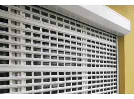 Роллетные решетки Doorhan (шхв) 1800х1450, накладной монтаж, RHE56M, белая, ручное управление.