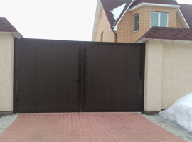Распашные алюминиевые ворота Doorhan (ш*в) 3100*1850,RAL8017,доска купить по низкой цене в городе Краснодар