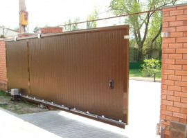 Откатные алюминиевые ворота Doorhan (ш*в) 3250*1800, RAL8014,доска купить по низкой цене в городе Краснодар