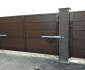 Распашные алюминиевые ворота Alutech Prestige 68мм (ш*в) 3750х2100, RAL8014,S-Гофр купить по низкой цене в городе Краснодар
