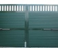 Распашные алюминиевые ворота Alutech Prestige 68мм  (ш*в) 3400*2050,RAL6005,S-Гофр купить по низкой цене в городе Краснодар