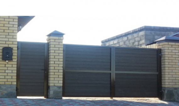 Распашные алюминиевые ворота Alutech Prestige 96мм (ш*в)4000*2050,RAL8017,S-Гофр купить по низкой цене в городе Краснодар