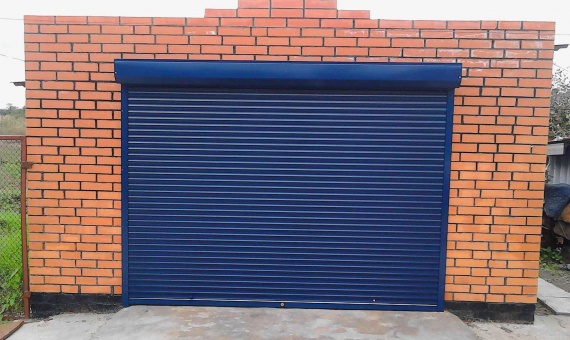 Роллета для гаража Alutech (ш*в) 2500*2200, встроенный монтаж,RH77M,синяя,ручное управление купить по низкой цене в городе Краснодар