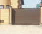 Откатные алюминиевые ворота Alutech Prestige 68мм (ш*в) 3000*2000, RAL8014,S-Гофр купить по низкой цене в городе Краснодар